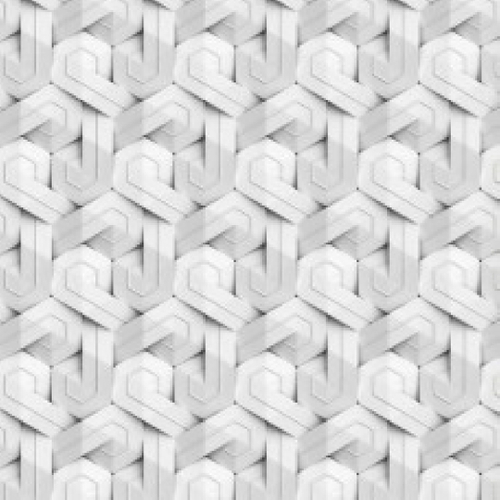 Papel de Parede Adesivo Efeito Gesso 3D Geométrico 30 3m