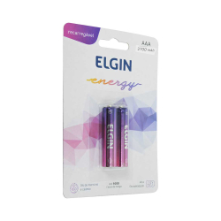 Pilha aaa elgin - 2700 mah recarregavel C/2 unidades Menor preço em Pilha aaa elgin - 2700 mah recarregavel C/2 unidades