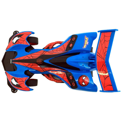 CARRINHO INFANTIL COM CONTROLE REMOTO HOMEM ARANHA 4 ANOS+ REF: 5840 -  Azul+Vermelho