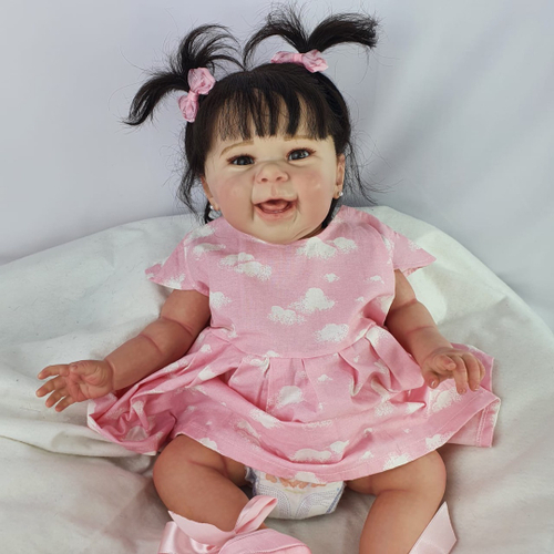 Bebê Reborn Menina Toda De Silicone 55cm Pronta Entrega