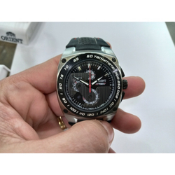 Orient masculino Speed Tech, chronograph e pulseira de couro emborrachada. Ref. MBSCC012 Menor preço em Orient masculino Speed Tech, chronograph e pulseira de couro emborrachada. Ref. MBSCC012