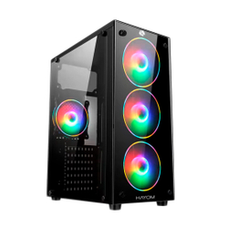 Gabinete gamer hayom GB1709, Mid Tower, 3 Fans rgb Frontais, Lateral em Vidro Temperado, S/Fonte é boa?