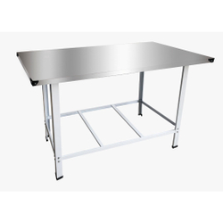 Mesa Manipulação de Alimentos Tampo em Aço Inox 100x70 Menor preço em Mesa Manipulação de Alimentos Tampo em Aço Inox 100x70