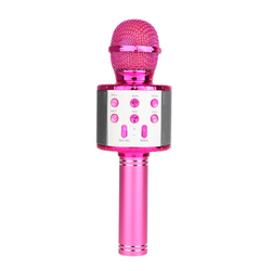 Microfone Bluetooth Karaokê Sem Fio Rosa Pink - Booglee Menor preço em Microfone Bluetooth Karaokê Sem Fio Rosa Pink - Booglee