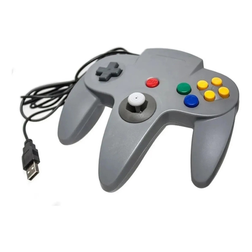 Controle de Nintendo 64 - USB - PC - EMULADOR - CORES COR:Verde Translúcido  - RHALSTORE - Jogos, Eletrônicos e Informática