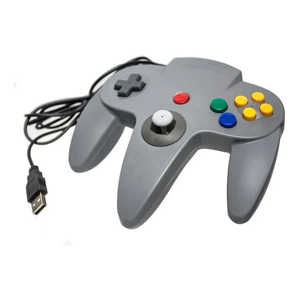 Controle de Nintendo 64 - USB - PC - EMULADOR - CORES - RHALSTORE - Jogos,  Eletrônicos e Informática