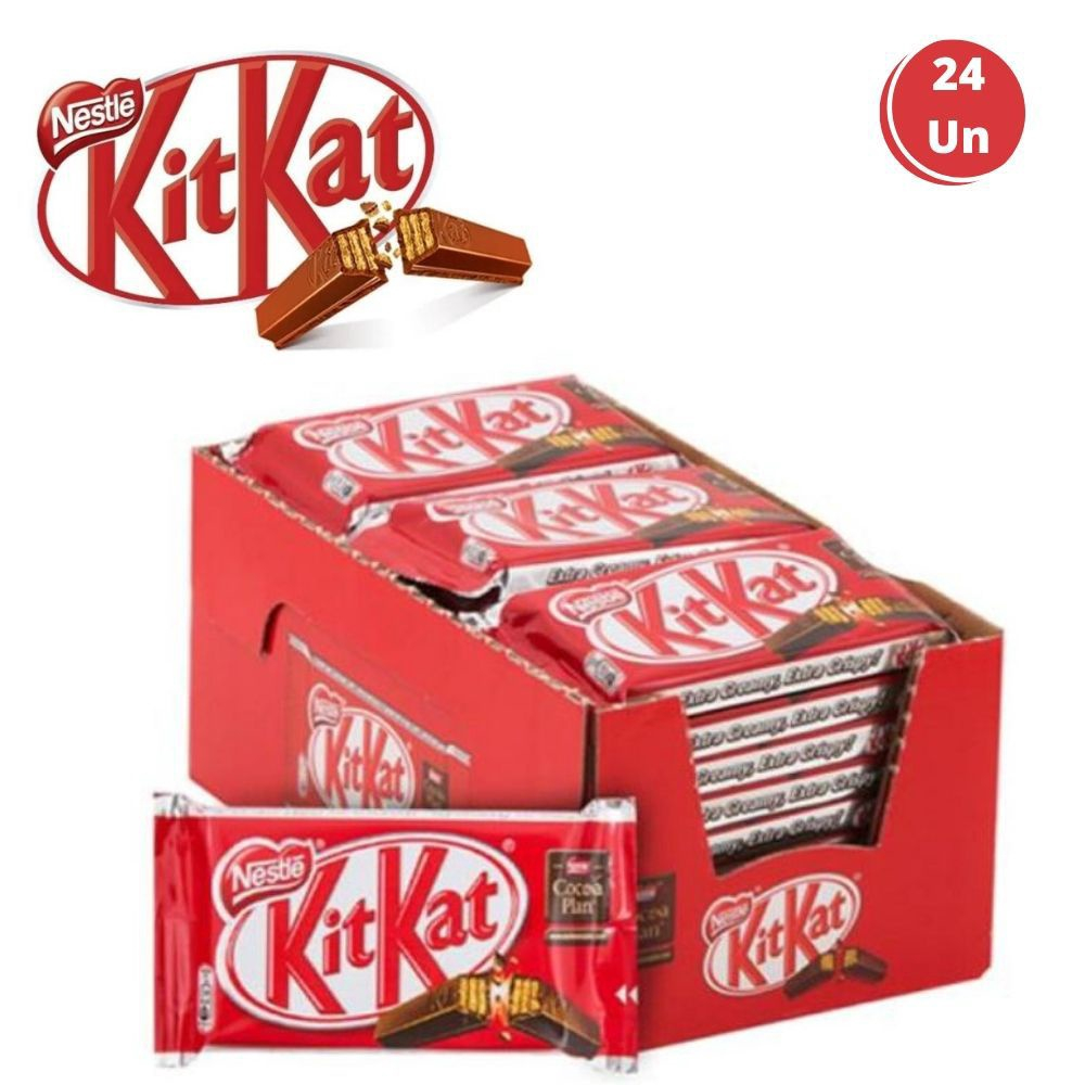 Chocolate Kit Kat Ao Leite 41,5gr C/24un - Nestlé Em Promoção | Ofertas ...