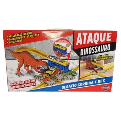 Pista Dino Dinossauro Track Car Infantil Radical Carro 252 peças T