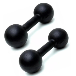 Halter redondo ferro fundido preto 3kg (2 Unidades) Menor preço em Halter redondo ferro fundido preto 3kg (2 Unidades)