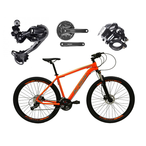 Bicicleta Aro 29 Ksw Xlt Câmbio Traseiro Shimano Deore e Altus 27v