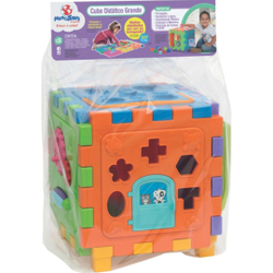 Cubo Grande Didático Divertido Com Acessórios E Colorido Menor preço em Cubo Grande Didático Divertido Com Acessórios E Colorido