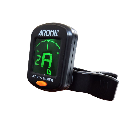 Afinador digital com clip marca aroma modelo at 01a tuner p