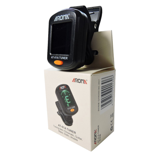 Afinador digital com clip marca aroma modelo at 01a tuner p