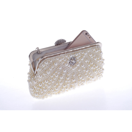 kimmy floral beaded clutch bolsa
