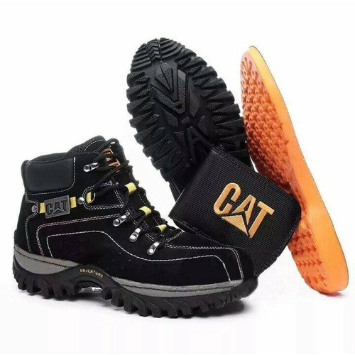 Bota Coturno Infantil Caterpillar Em Couro Nobuck