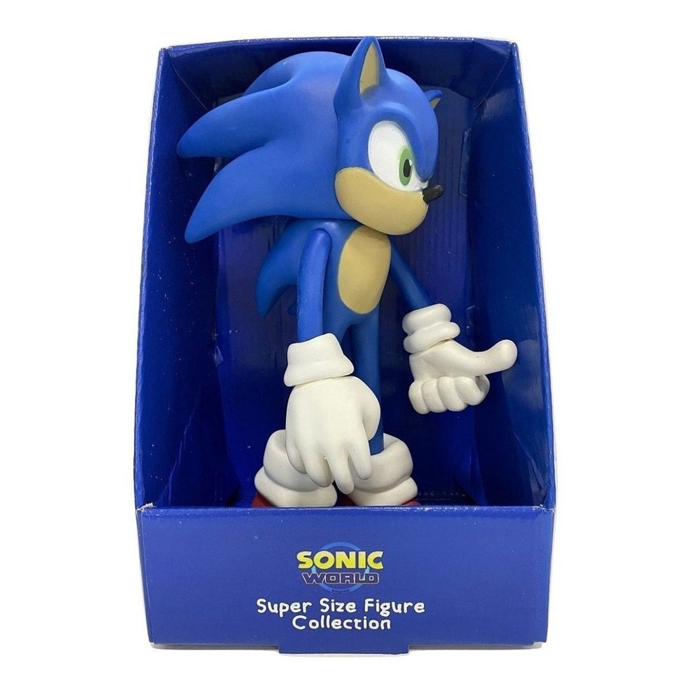 Bonecos Sonic Grande 23Cm Caixa Azul Brinquedo Melhor Jogo