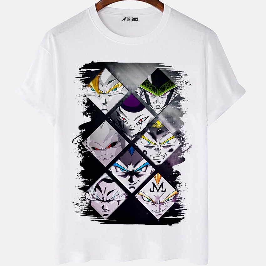 camiseta dragon ball super z personagens ,frente estampada.