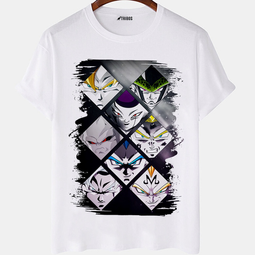 Camiseta Dragon Ball Super Personagens, Branco, M