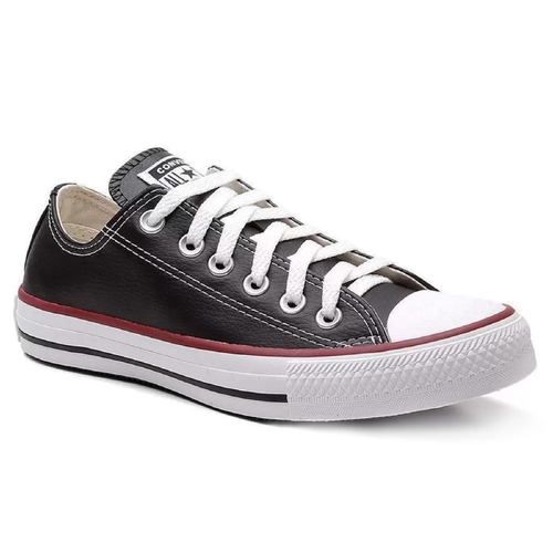 Tenis All Star Converse Preto Em Couro com Preços Incríveis no Shoptime