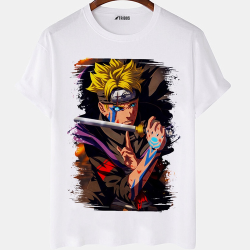 Blusa De Moletom Narutoo Boruto Anime Desenho Casaco - Estampado