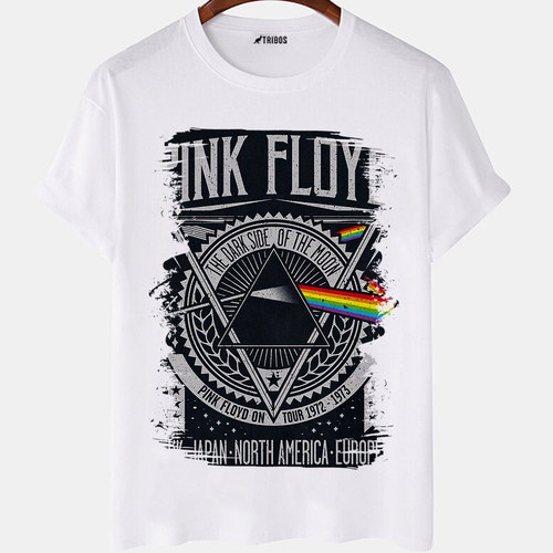 Camiseta Infantil da banda de Rock Pink Floyd The Dark Side Of The Moon -  Bomber - Camiseta Infantil - Magazine Luiza