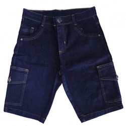 Bermuda Jeans Cargo Masculina com Lycra Menor preço em Bermuda Jeans Cargo Masculina com Lycra
