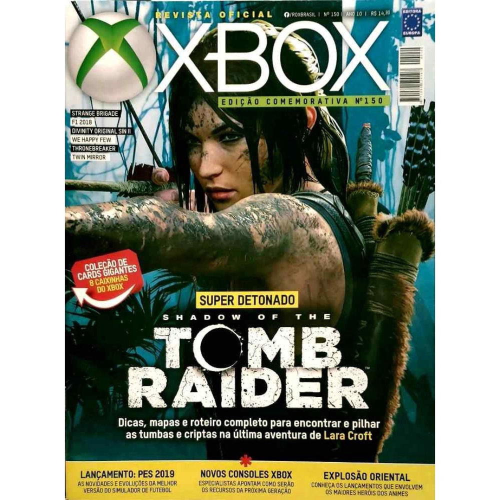 Revista Oficial Xbox - Super Detonado Shadow Of The Tomb Raider N° 150