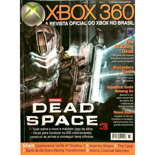 Revista Oficial Xbox 360 - Dead Space 3 Detonado N° 77 em Promoção