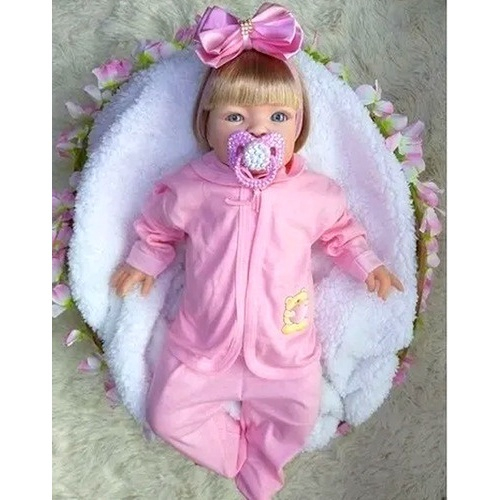 Boneca Bebe Reborn Original Macia Menina Verdadeira Top Real no Shoptime