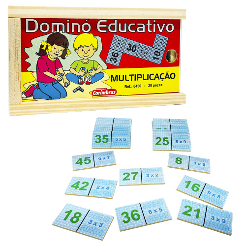 Matemática Se Aprende Brincando: Jogo: Dominó da Multiplicação