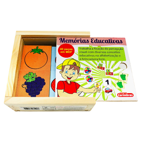 Jogo Educativo da Memória de Frutas e Legumes Infantil 0273 em Promoção na  Americanas