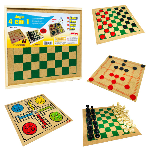 Ludo e Dama - Em kit com mais 2 Jogos de Tabuleiro, Elo7