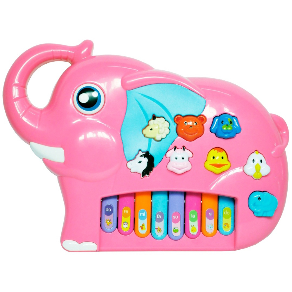 Teclado Pianinho Infantil Musical De Dinossauro Rosa - Alfabay