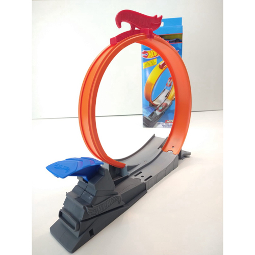 Pista de Percurso e Veículo - Hot Wheels - Track Builder - Looping