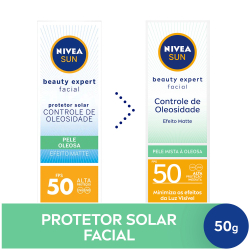 Menor preço em Nivea sun Protetor Facial Beauty Expert Mista Oleosa FPS50