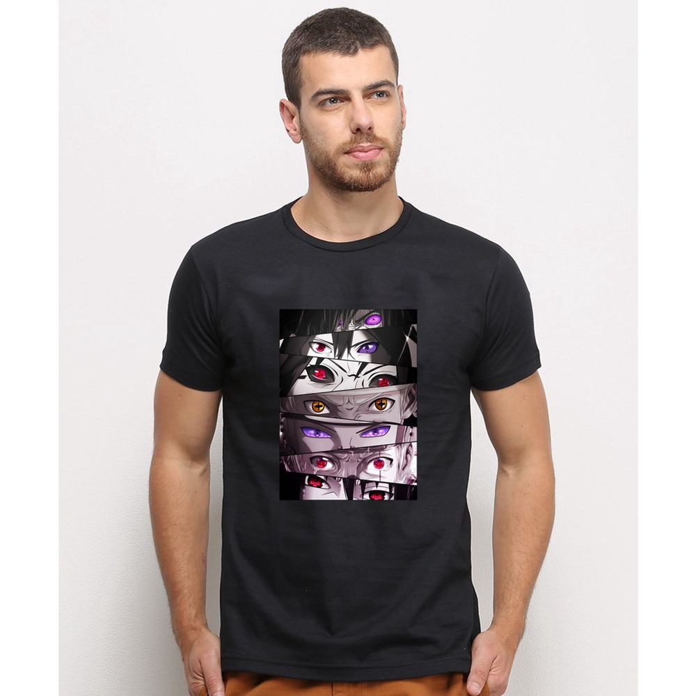 Camiseta masculina Olhos Personagens Naruto Anime Camisa Blusa Branca  Estampada em Promoção na Americanas