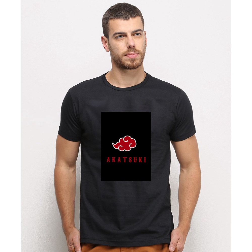 Camiseta Naruto Akatsuki Nuvens Algodão