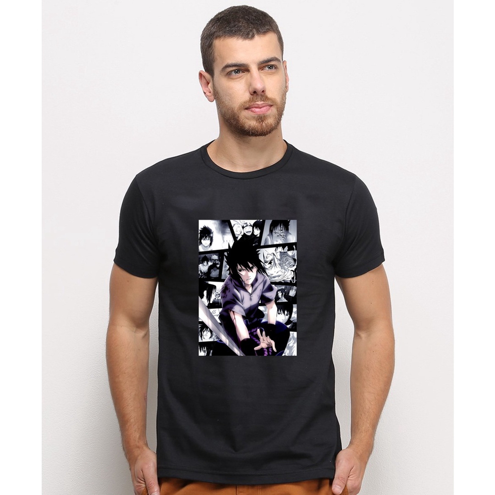 Emporio Dutra - Camiseta Mangá Naruto Sasuke Uchiha pequeno