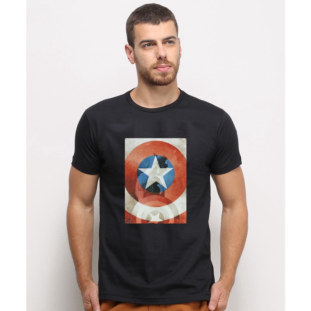 camisa preta capitao america