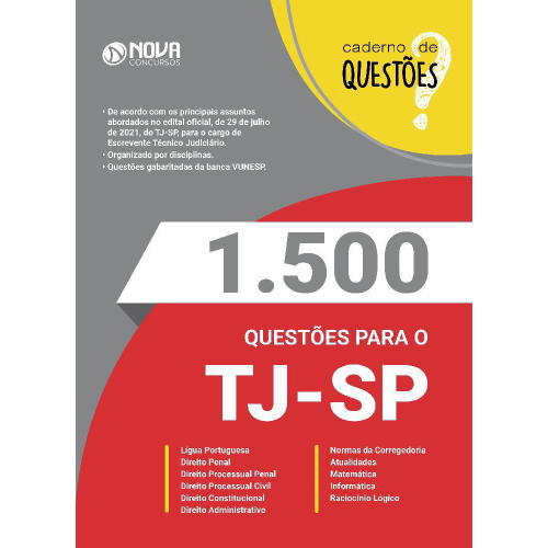 Apostila Caderno Questões Gabaritadas Tj Sp Em Promoção Na Americanas