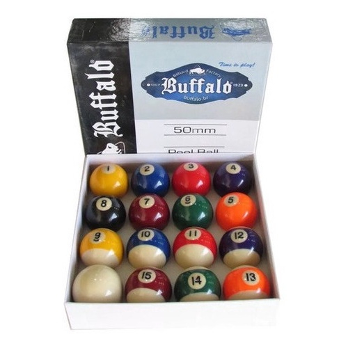 Jogo Bolas De Bilhar Numerada 54mm + Bola Branca 58mm