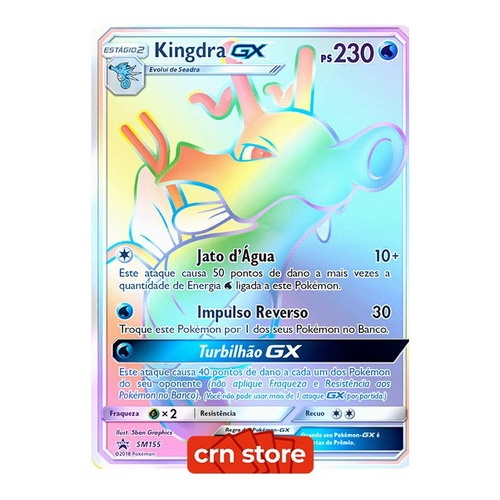 Carta Pokémon Lendário Solgaleo Gx Rainbow Sol E Lua