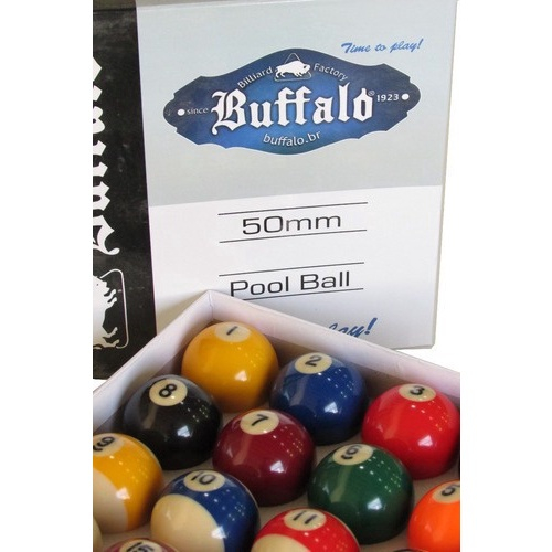 Jogo De Bolas Buffalo Sinuca 50mm + Estojo Preto + Triângulo em Promoção na  Americanas