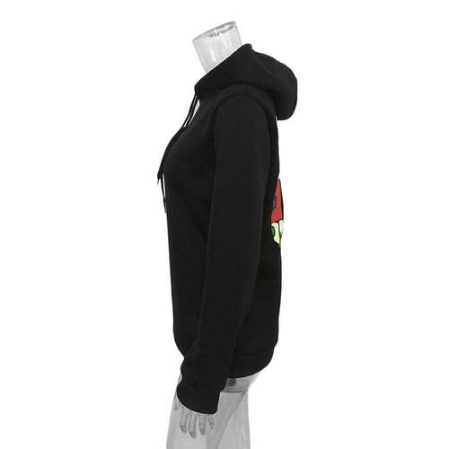 black zipper zyia moletom com capuz sweatshirt