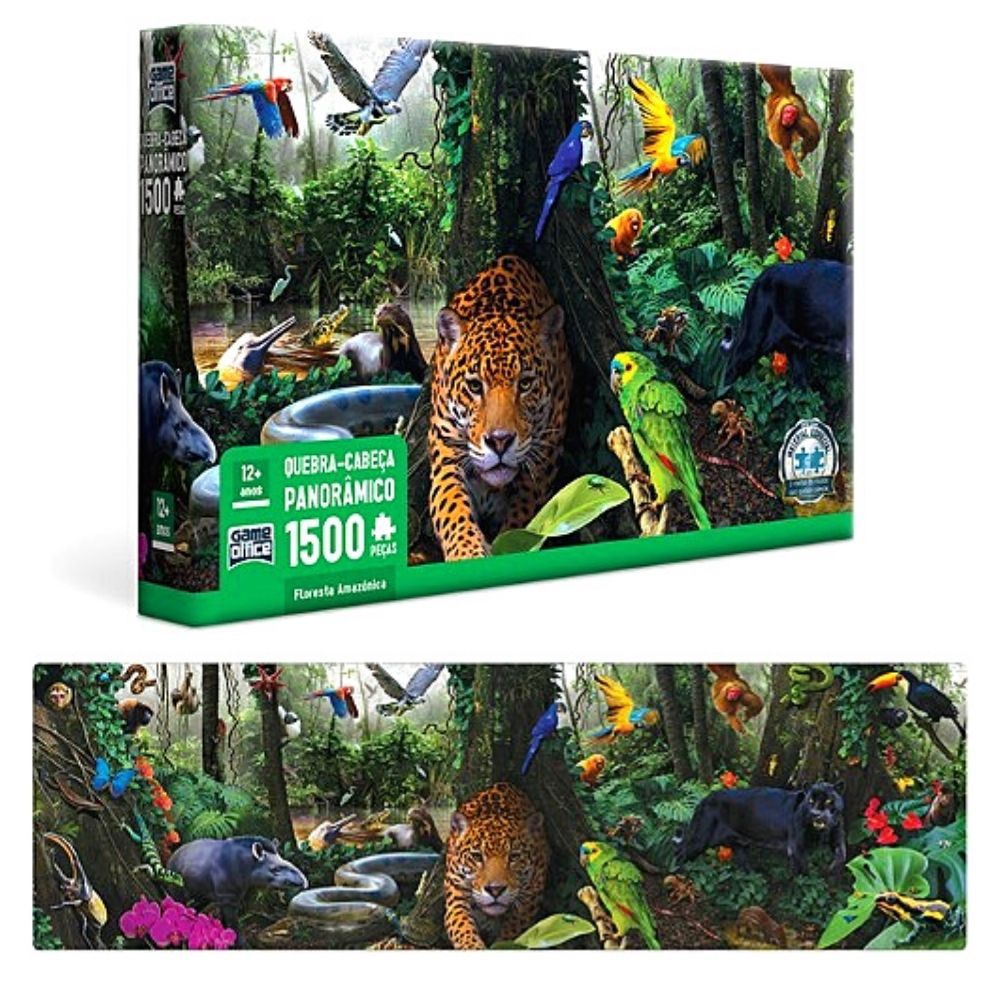 Quebra-Cabeça – Descobrindo os Animais na Selva – Afeto Lúdico