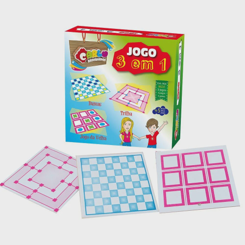 Jogo Ludo Kids em madeira mdf Aquarela Brinquedos - Magazine Stock