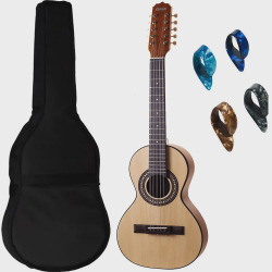 Menor preço em Kit Viola Rozini RV151 Acustica Natural Fosca + Capa Semi luxo e Dedeiras
