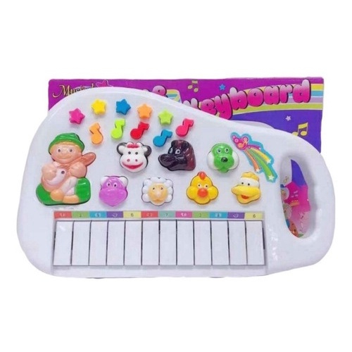 Teclado musical infantil fazendeiro ia ia ô 