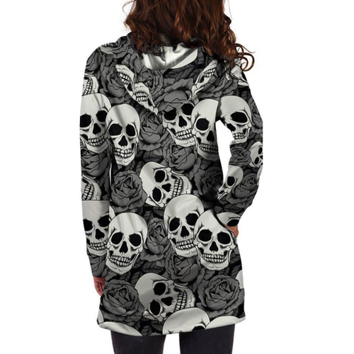 sugar skull moletom com capuz women's