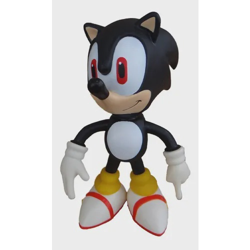 Boneco Sonic Shadow Preto 26cm Articulado